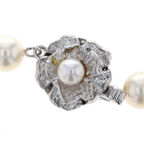SILVER シルバー ネックレス パール 真珠 7.5mm 一連 フォーマル 冠婚葬祭 シンプル 42cm【新品仕上済】【zz】【中古】_2