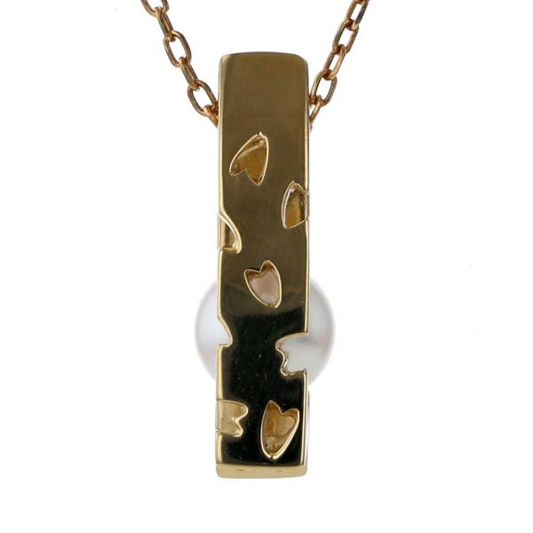 MIKIMOTO ミキモト K18YG イエローゴールド ネックレス アコヤ