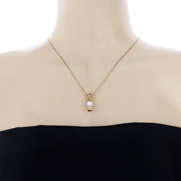 MIKIMOTO ミキモト K18YG イエローゴールド ネックレス アコヤ