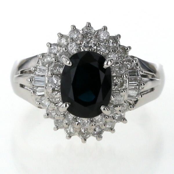 値下げ Pt900 プラチナ リング ブルーサファイア 1.65ct 値下げ Pt900 プラチナ リング ブルーサファイア 1.65ct