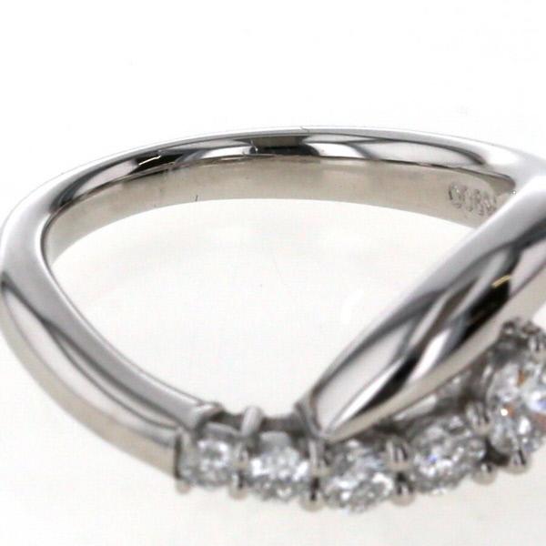 Pt900ダイヤリング 新品未使用品 K18Pt900 コンビファッションデザイン