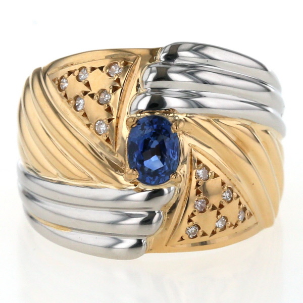 プラチナリング 値下げ！！ Pt900 プラチナリング K18デザイン入り 12