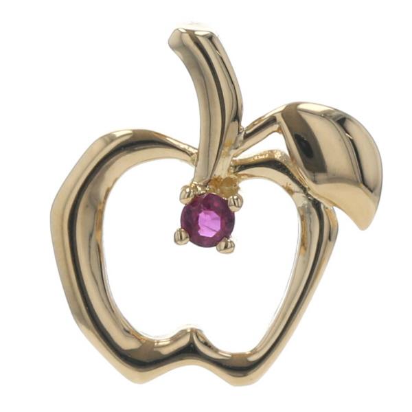 田中貴金属 K18YG イエローゴールド ネックレストップ ルビー 0.06ct