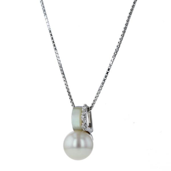 k18wg パール ネックレス TASAKI タサキ ネックレス 18金 K18ホワイトゴールド パール
