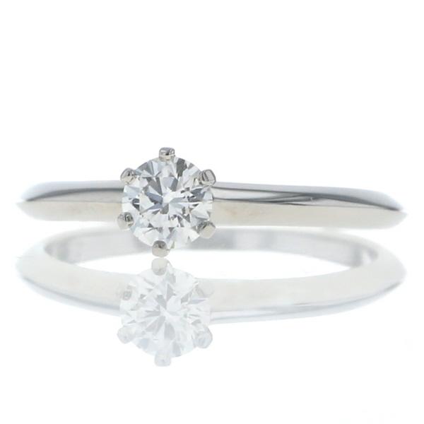 TIFFANY & Co. Pt950 プラチナ ソリティアリング ダイヤモンド 0.31ct 