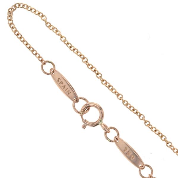 TIFFANY&Co. ティファニー K18PG ピンクゴールド ネックレス ダイヤモンド 3.7mm バイザヤード 一粒石 41cm 箱付【新品仕上済】【zz】【中古】_4