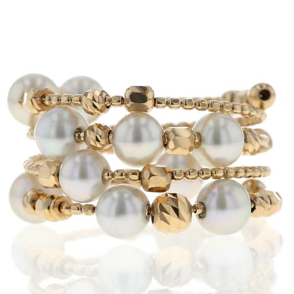 ✨新品 K18 イエローゴールド パール フリーサイズ リング ✨ ✨新品 K18 イエローゴールド パール フリーサイズ リング ✨ ✨新品