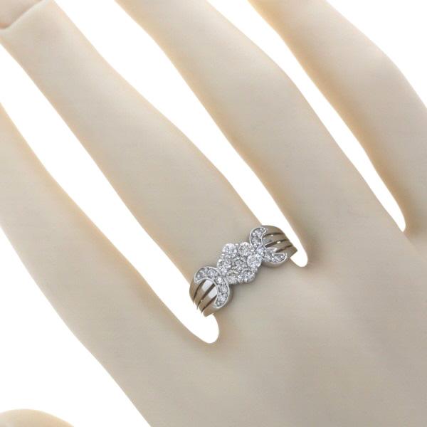 ダイヤ0.50ct フラワー デザイン リング 12号 pt900 プラチナ [返品OK 