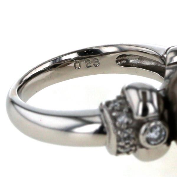 美品】「鑑別書付き」Pt900プラチナ リング・指輪 パール