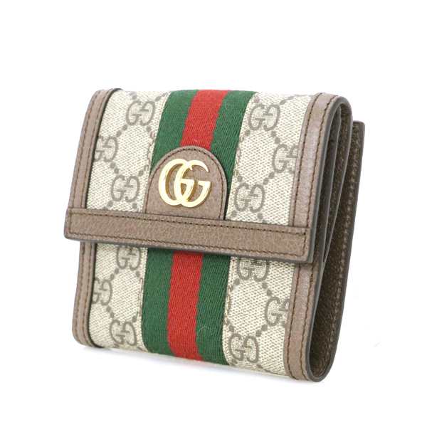 Gucci〔オフィディア〕GG フレンチフラップウォレット財布三つ折 小物