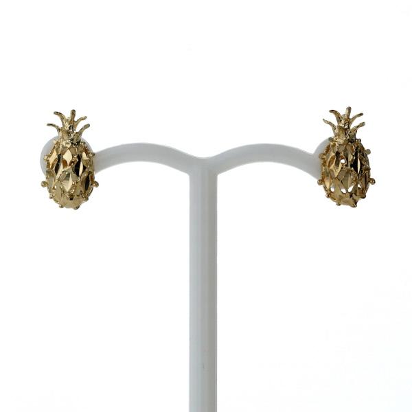 K14YG イエローゴールド ピアス パイナップル パイン 果物 フルーツ ハワイアンジュエリー デザイン【新品仕上済】【zz】【中古】の通販は