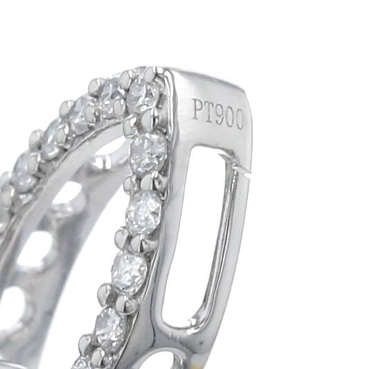 Pt900 プラチナ ネックレストップ ルビー 0.78ct ダイヤモンド 0.15ct 