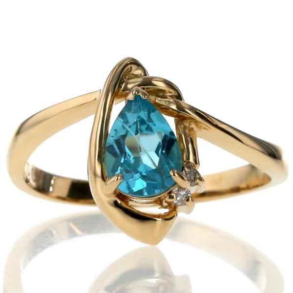 K18YG シトリン ペアシェイプ リング 【楽天市場】大人気 K18YG