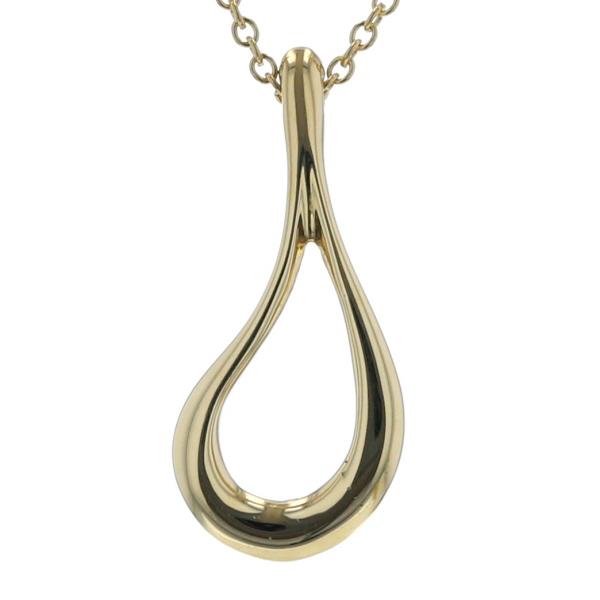 TIFFANY&Co. ティファニー K18YG オープンティアドロップ ネックレス 保存袋付 アズキチェーン 40.5cm【新品仕上済】【zz】【中古】_2