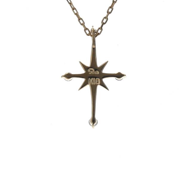 値下げ Star Jewelry K18YG クロッシングスター ネックレス 