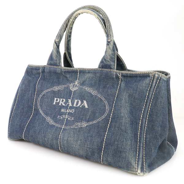 プラダ Prada デニム カナパ Canapa ハンドバッグ トートバッグ インディゴブルー レディース ブランドバッグ Sa 中古 の通販はau Pay マーケット Everydaygoldrush