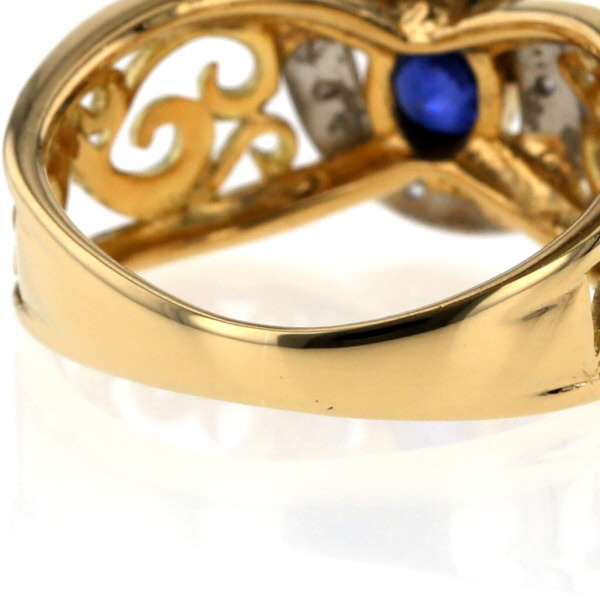 PT900 イエローダイヤモンド ピンクダイヤモンドリング #13.5 Yellow