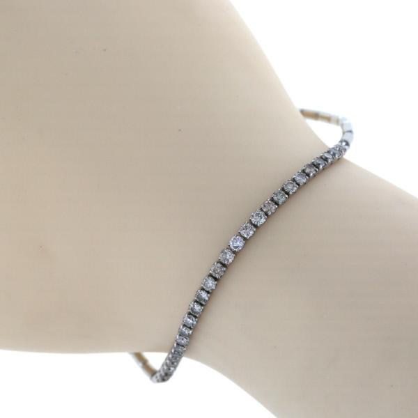 Pt950 プラチナ ブレスレット ダイヤモンド 1.00ct ストレッチ