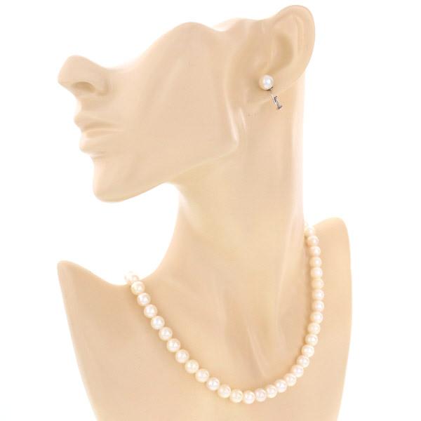 SILVER K14WG シルバー ホワイトゴールド ネックレス イヤリング 真珠