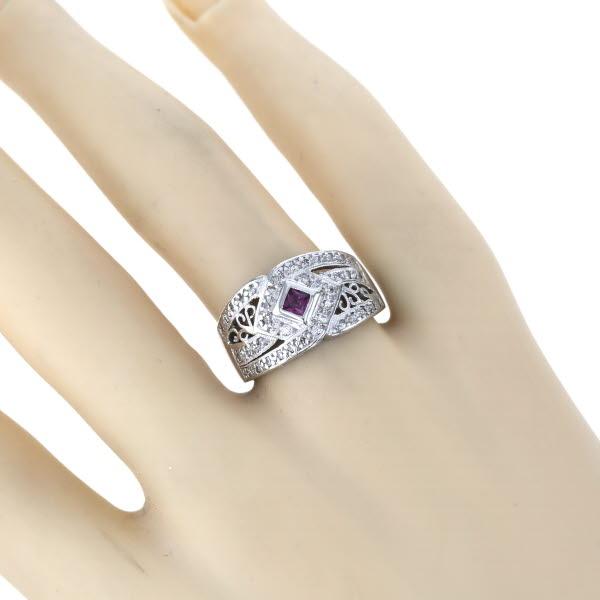 プラチナpt900リング　ルビー0.26 ダイヤ0.17ct　15号 2.8 g 楽天市場】Pt900 プラチナ 指輪 リング ルビー1.64ct