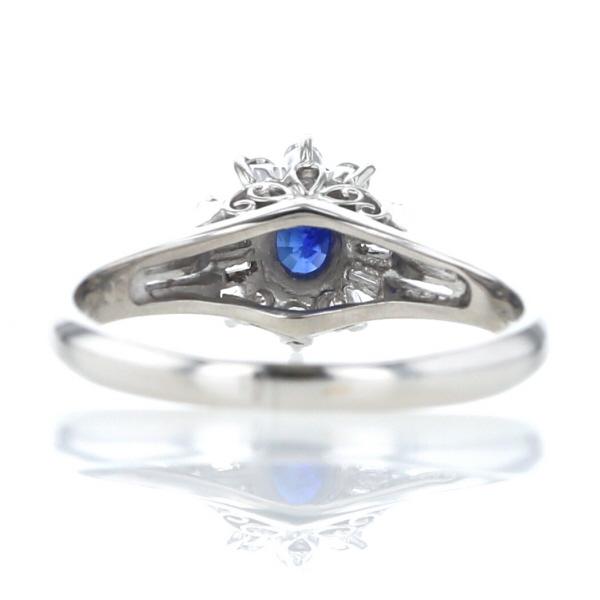 千*尋様 ☆超美品 サファイア pt900 ダイヤモンドリング 約13号☆ 楽天市場】Pt900 ダイヤモンド&サファイア リングアンティーク