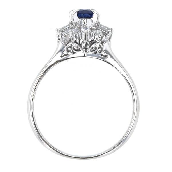 【最安値】サファイア×ダイヤモンドコンビリング プラチナ　pt900 サファイア×ダイヤモンドコンビリング プラチナ pt900 Pt900