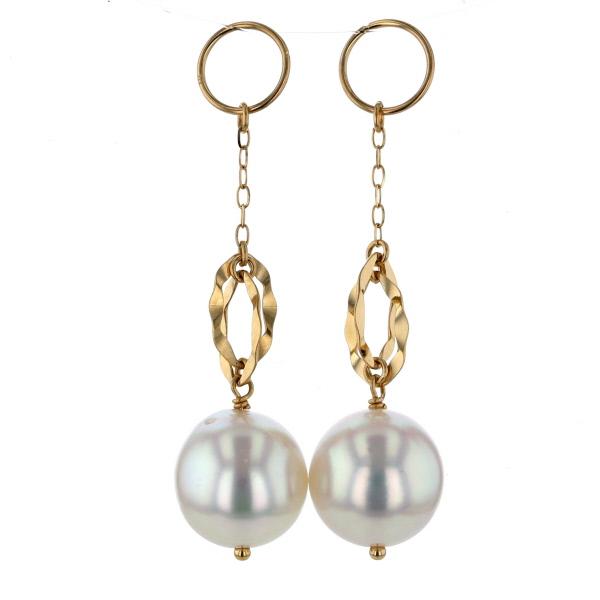 K18YG ピアリング ウェーブ