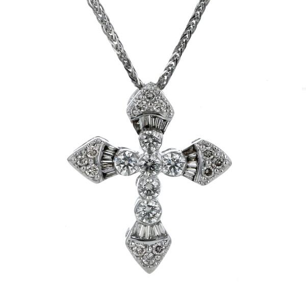 Pt900 デザイン パール ダイヤ ペンダント 0.06 15.0mm（新製品