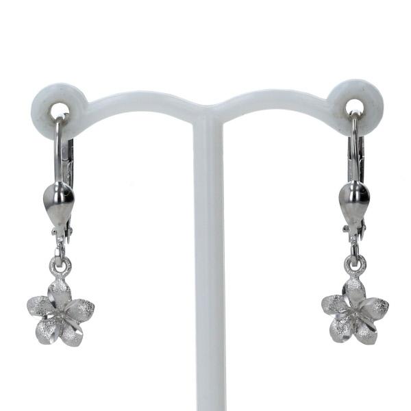 K14WG ハート サファイヤ ピアス 1.09CT