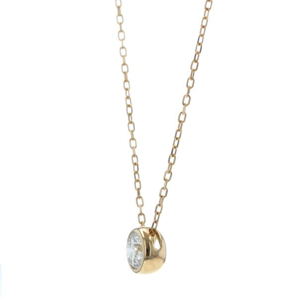K18YG イエローゴールド ネックレス ダイヤモンド 0.504ct 一粒石 