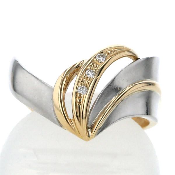 k18ダイヤリング 12号 K18 18金 イエローゴールド 指輪 リング #12