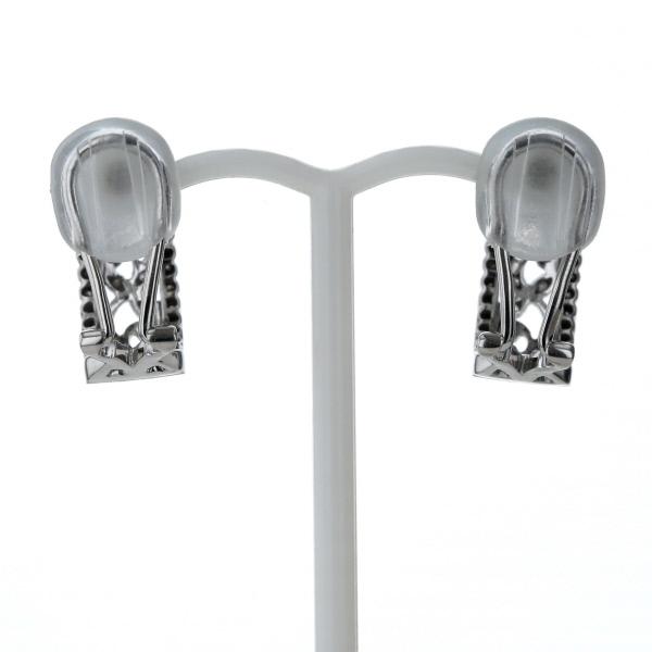 CB K18WG ホワイトゴールド イヤリング クリップ ダイヤモンド 0.14ct  