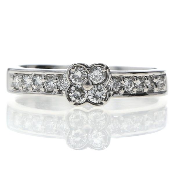 ポンテヴェキオK18 WG 0.3ct ダイヤモンド11号リング指輪