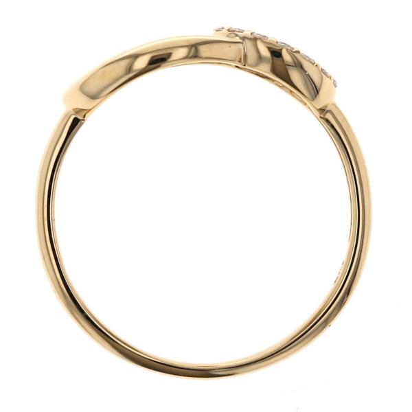 (C103109)K18 YG リング ダイヤモンド0.13ct 約11～12号 C103109)K18 YG リング ダイヤモンド0.13ct 約11～12号