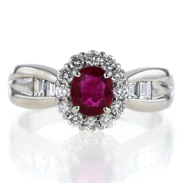 美品ルビー0.51ct★pt900　ダイヤモンド0.08ctリング売切 楽天市場】ルビー 0.68ct リング 8.5号 PT900 プラチナ ダイヤモンド