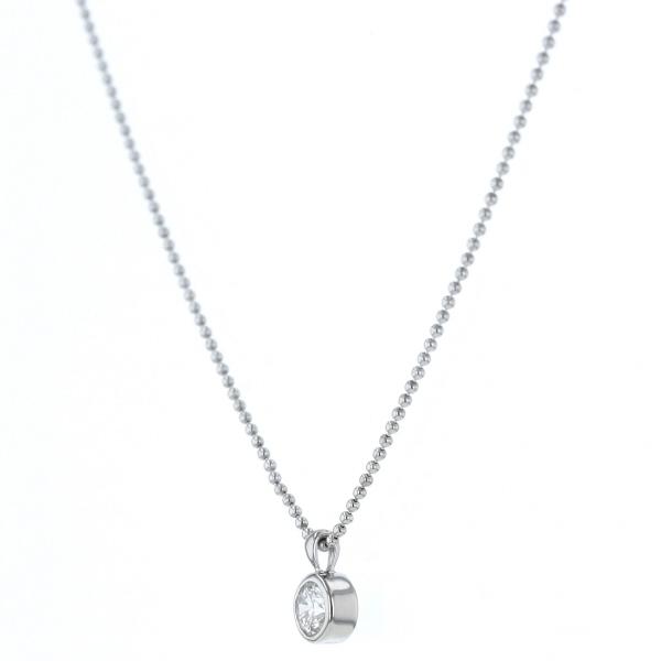 プラチナ pt850 1粒ダイヤモンドネックレス 0.34 pt900