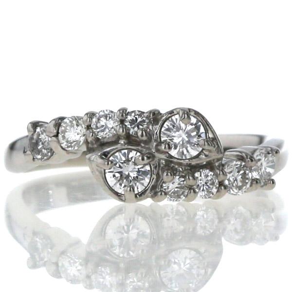 プラチナダイヤリング 指輪 デザインリング3型 フローラ 13号 プラチナダイヤリング 指輪 デザインリング3型 フローラ 7号 代引不可