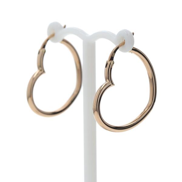 ポンテヴェキオ ハートフープピアス K18PG ポンテヴェキオ フープ