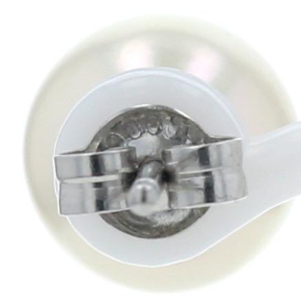 Pt900 プラチナ ピアス パール 真珠 8.6mm 一粒 ラウンド 冠婚葬祭 フォーマル シンプル【新品仕上済】【zz】【中古】_4