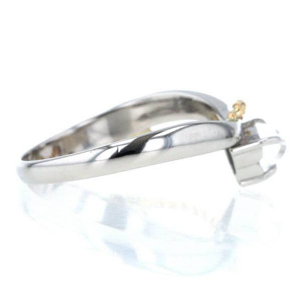 Pt900 ムーンストーン　シルバー　ハート　リング Pt900 ムーンストーン シルバー ハート リング