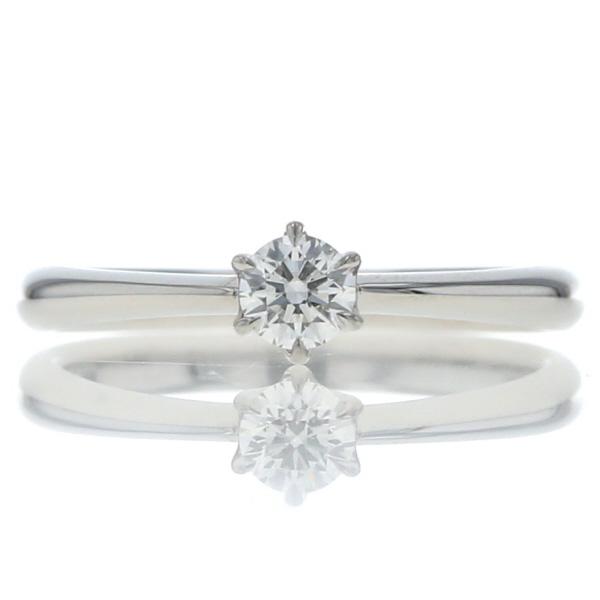 RoyalAsscher ロイヤルアッシャー Pt950 プラチナ リング ダイヤ 0.17ct クラウンERA251 カラーF VS2 指輪 7号 鑑定書【新品仕上済】【zz】【中古】