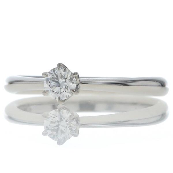 RoyalAsscher ロイヤルアッシャー Pt950 プラチナ リング ダイヤ 0.17ct クラウンERA251 カラーF VS2 指輪 7号 鑑定書【新品仕上済】【zz】【中古】_1