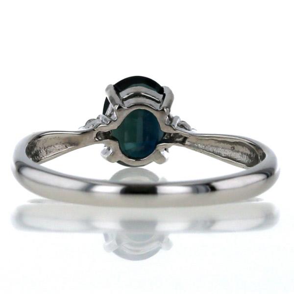 Pt900 プラチナ リング サファイア 1.0ct ダイヤモンド 0.02ct