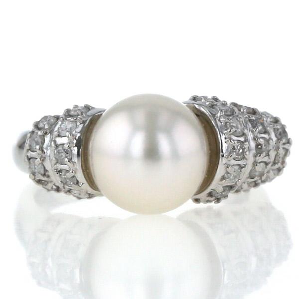 ダイヤ リング パヴェリング 0.28ct プラチナ ダイヤモンド 指輪 幅広