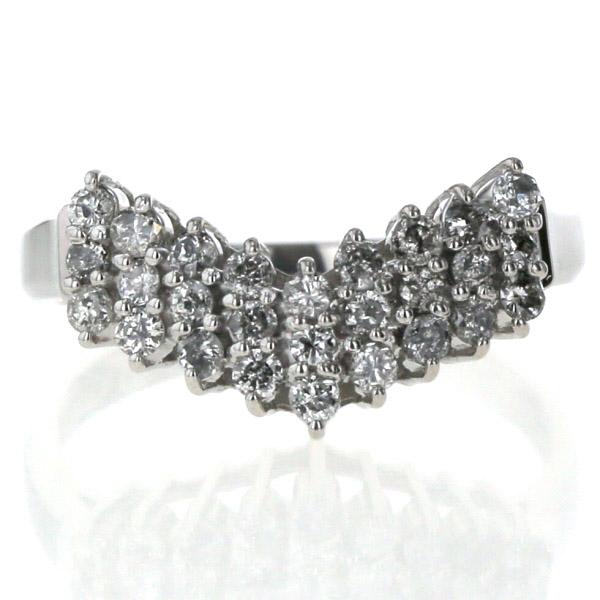 桜玲子様1カラット パヴェリング 天然ダイヤモンドリング プラチナ900