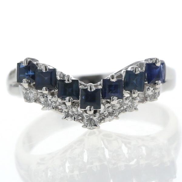 Pt900プラチナ 印台 リング・指輪 ダイヤモンド0.68ct 18.7g 27号 メンズ 中古