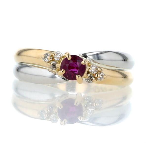 K18PG ルビーの王冠リング 未使用品 K18PG ルビーの王冠リング 未使用品 K18 18金 ルビー