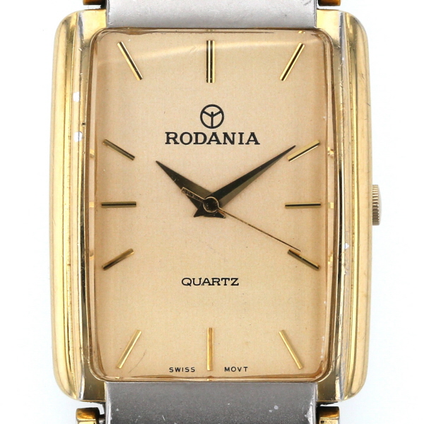 ロダニア Rodania スクエアフェイス クオーツ ゴールド 文字盤 3針式 メンズ 腕時計 Hon 中古 の通販はau Pay マーケット Everydaygoldrush