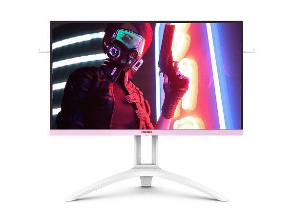 AOC エーオーシー AGON ゲーミングモニター 27インチ AG273FXR/11 ホワイト＆ピンク フルハイビジョン IPS 144Hz 液晶ディスプレイ 応答