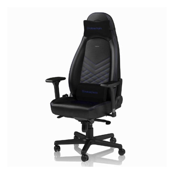 ゲーミングチェア(ヘッドレスト ランバーサポート付) ICON ブルー noblechairs（ノーブルチェアーズ） NBL-ICN-PU-BBL-SGLの通販は